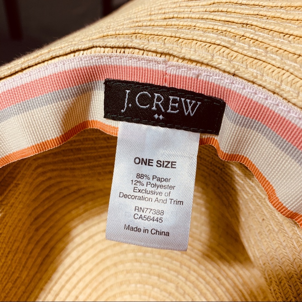 J Crew straw wide brim hat - Picture 5 of 7